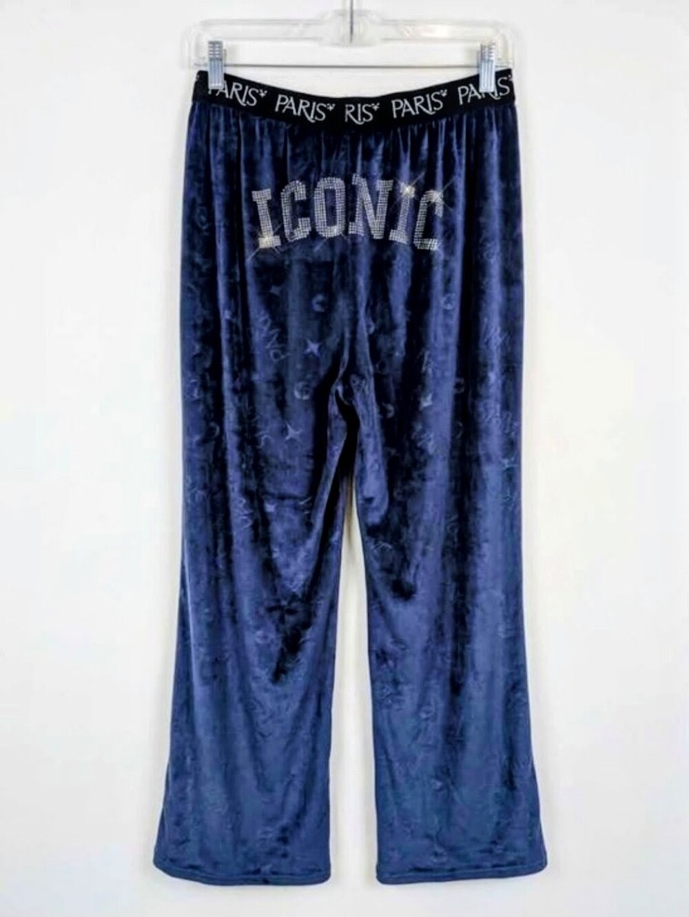 Paris Hilton Iconic Velour Y2K PJ Pants - Navy M